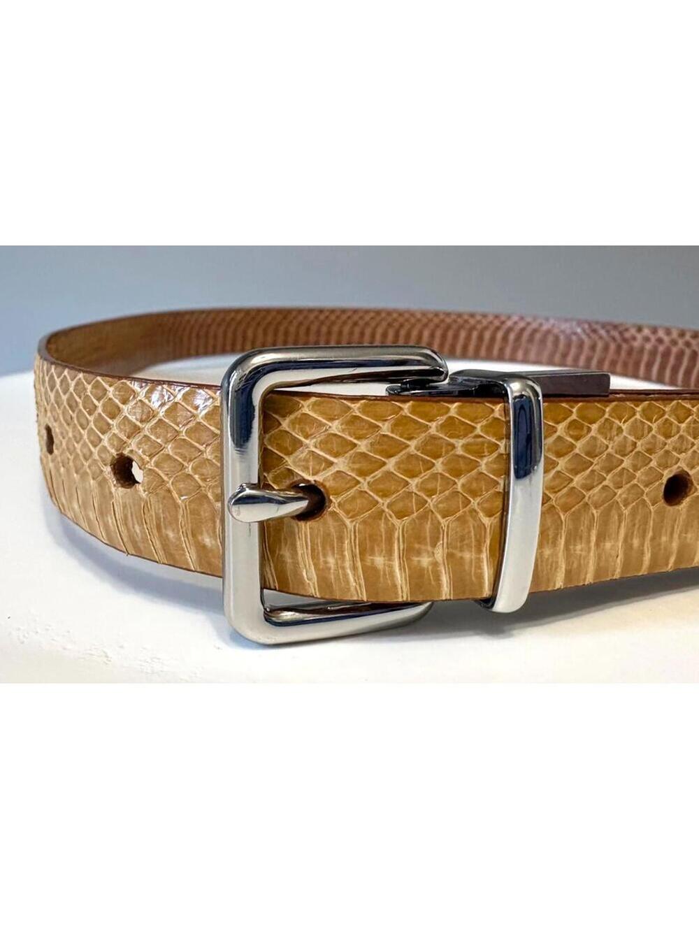 Cole Haan Snakeskin 2-Sided Belt / NWOT / Medium / SPECTACULAR